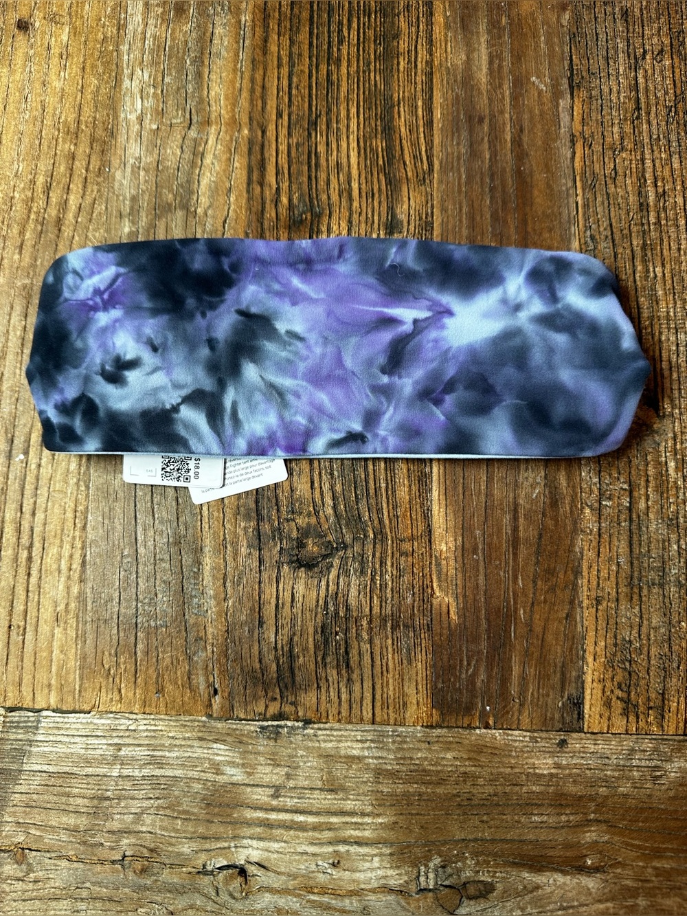 lululemon athletica Purple and Black Tie-Dye Stretch Headband
